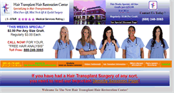 Desktop Screenshot of hairtransplanthairrestoration.com